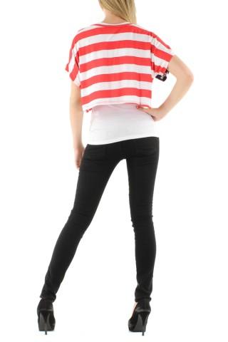 Tops Femme Rouge Fanda Miss 3116 Efashion Paris