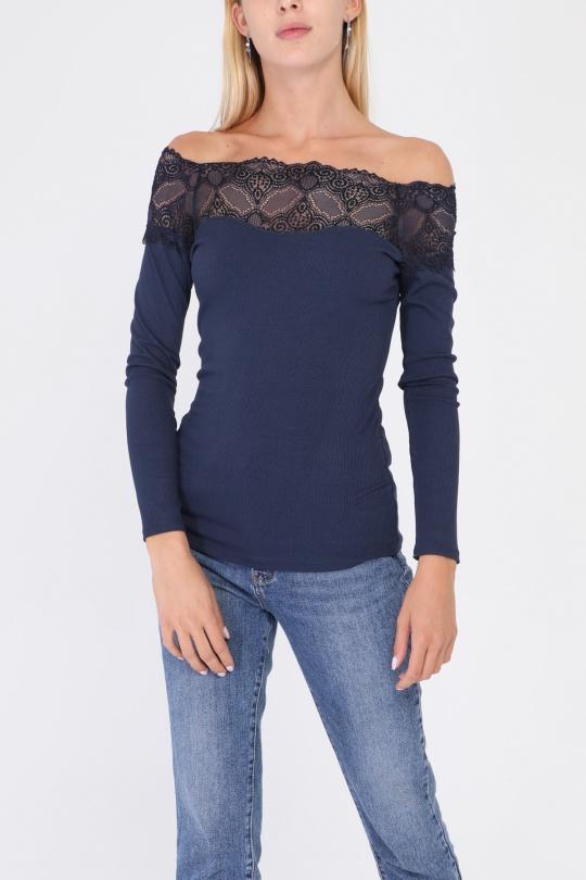 Tops Femme Noir Fanda Miss 2662 Efashion Paris