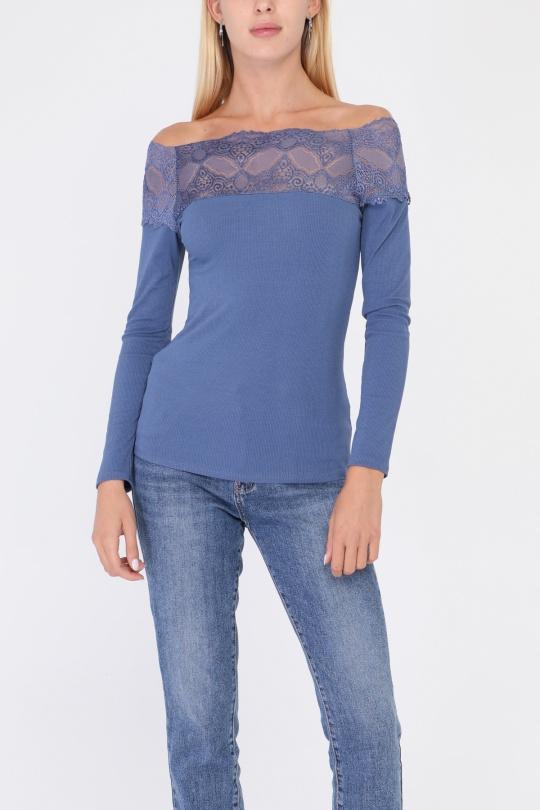 Tops Femme Noir Fanda Miss 2662 Efashion Paris