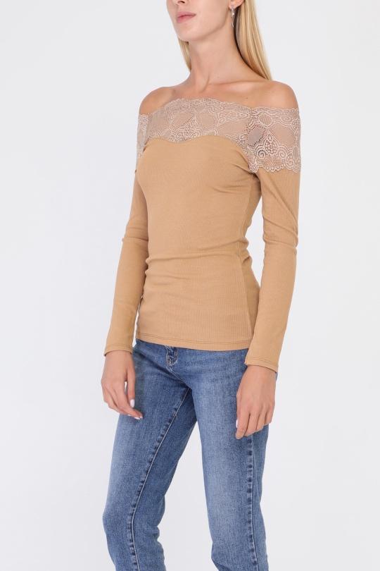 Tops Femme Noir Fanda Miss 2662 Efashion Paris