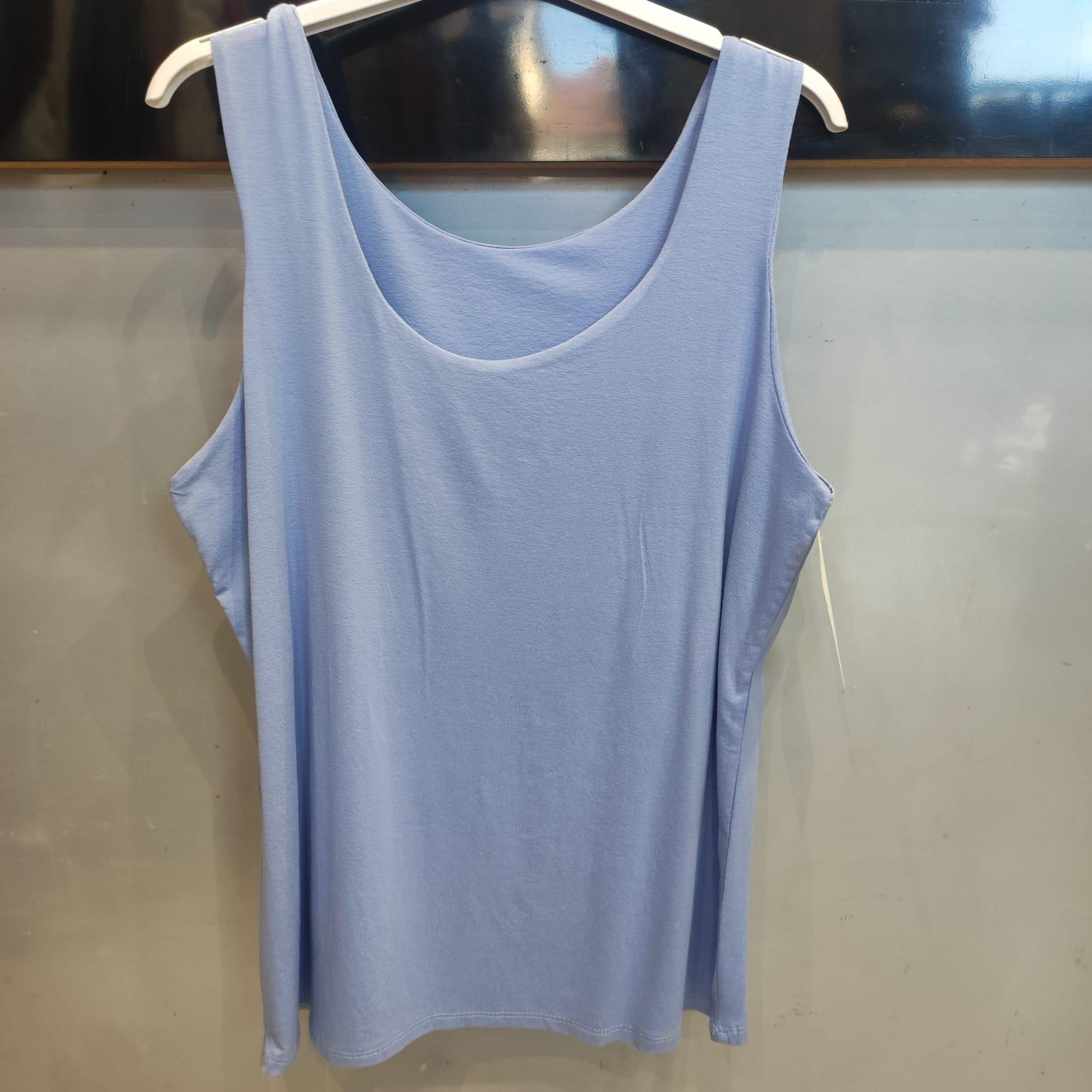 Débardeurs Femme Bleu ciel Fanda Miss 188 GRAND TAILLE  #c Efashion Paris