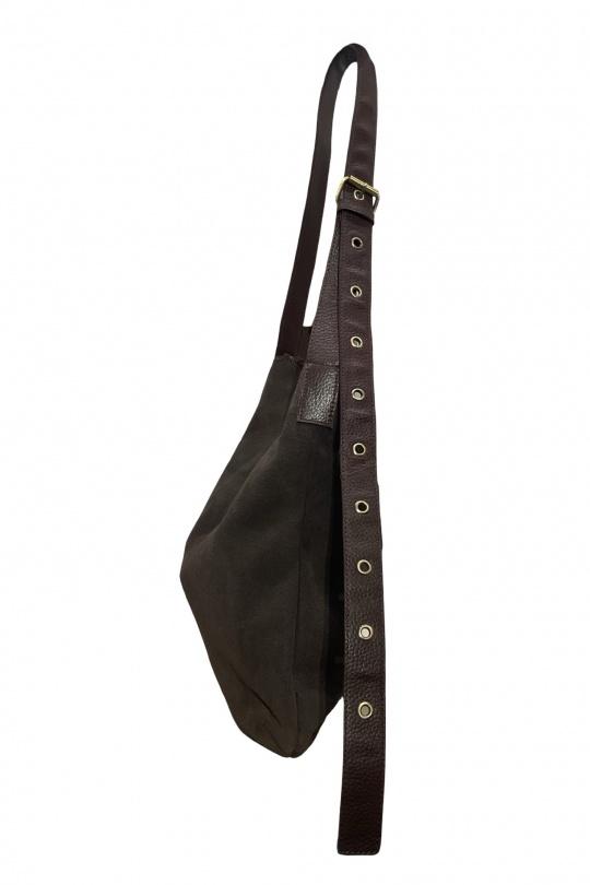 Sacs à bandoulière Maroquinerie Taupe Louisa Lee 51082 Efashion Paris