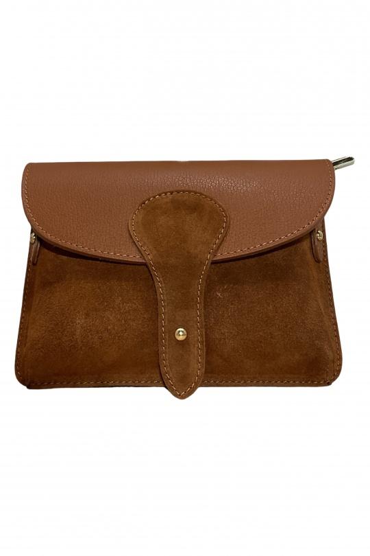 Sacs à bandoulière Maroquinerie Camel Louisa Lee LD111 Efashion Paris