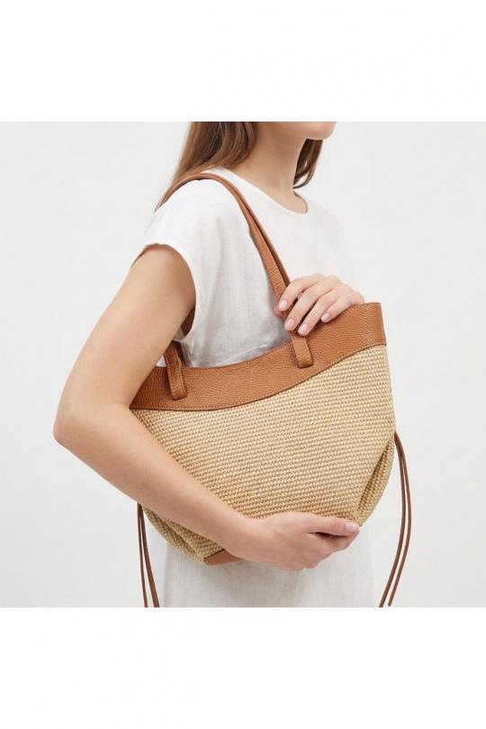 Sacs à main Maroquinerie Camel Louisa Lee LRA014 Efashion Paris
