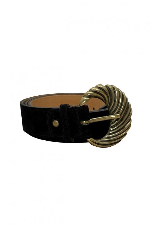 Cinturones Complementos Black Louisa Lee CT030 Efashion Paris