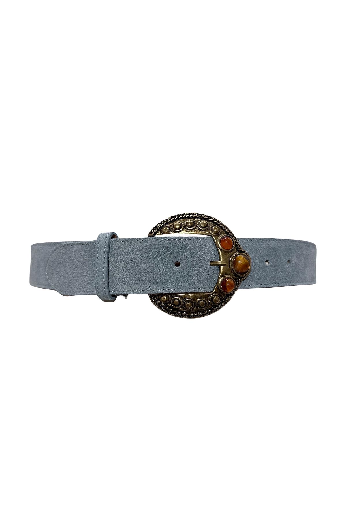 Ceintures Accessoires Gris Louisa Lee CT007 #c Efashion Paris