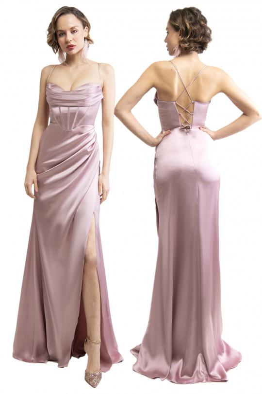 Evening dresses Women Light pink Promulias GP409 Efashion Paris