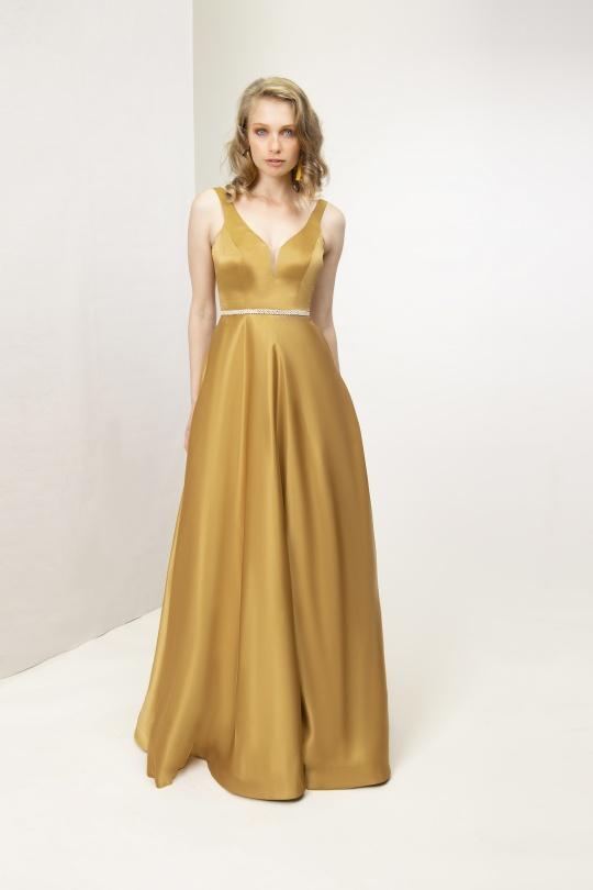 Robes longues Femme Or Promulias SWAN 9754 Efashion Paris