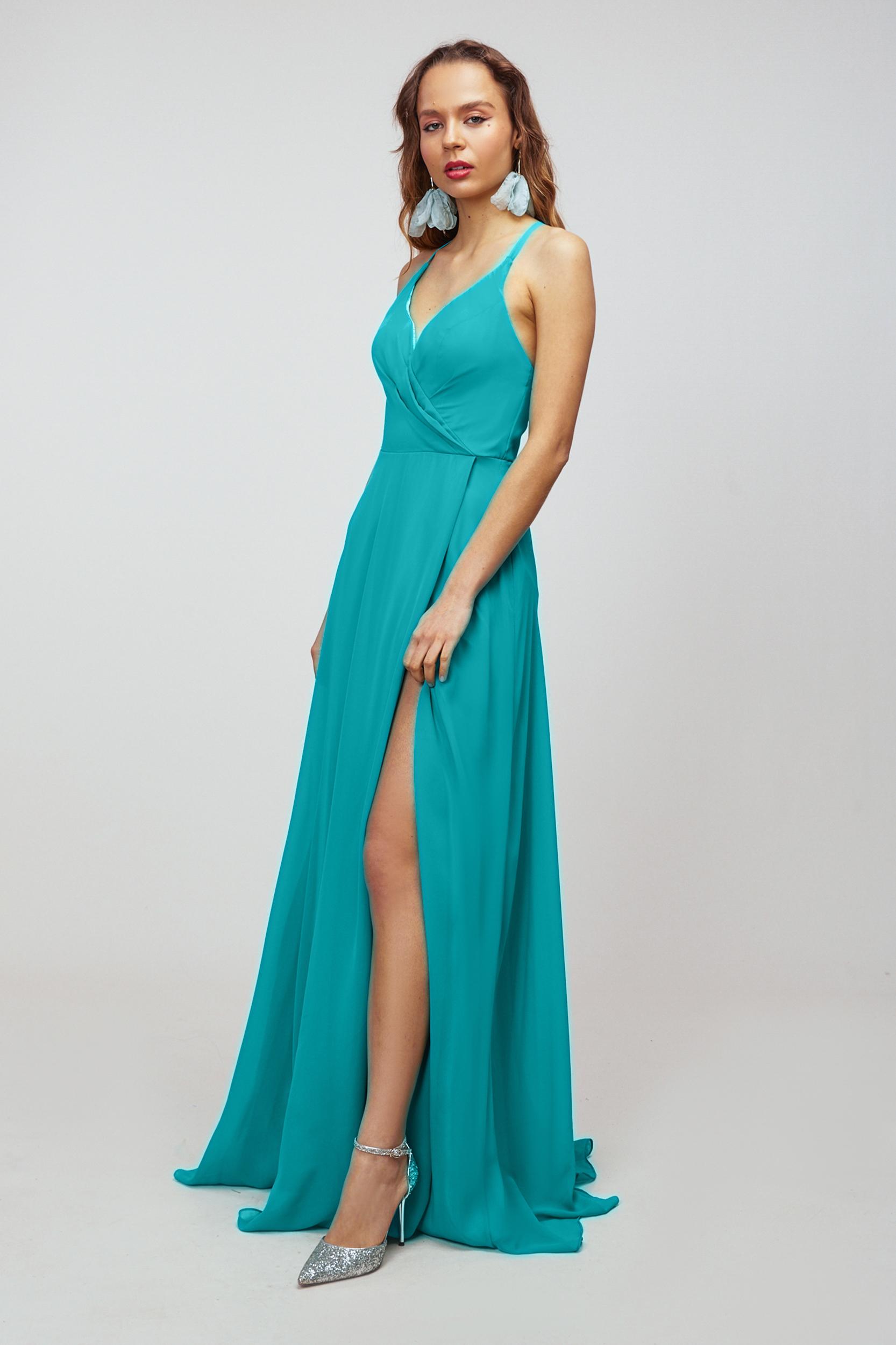 Abiti da sera Donna Emerald green Promulias GP201 #c Efashion Paris