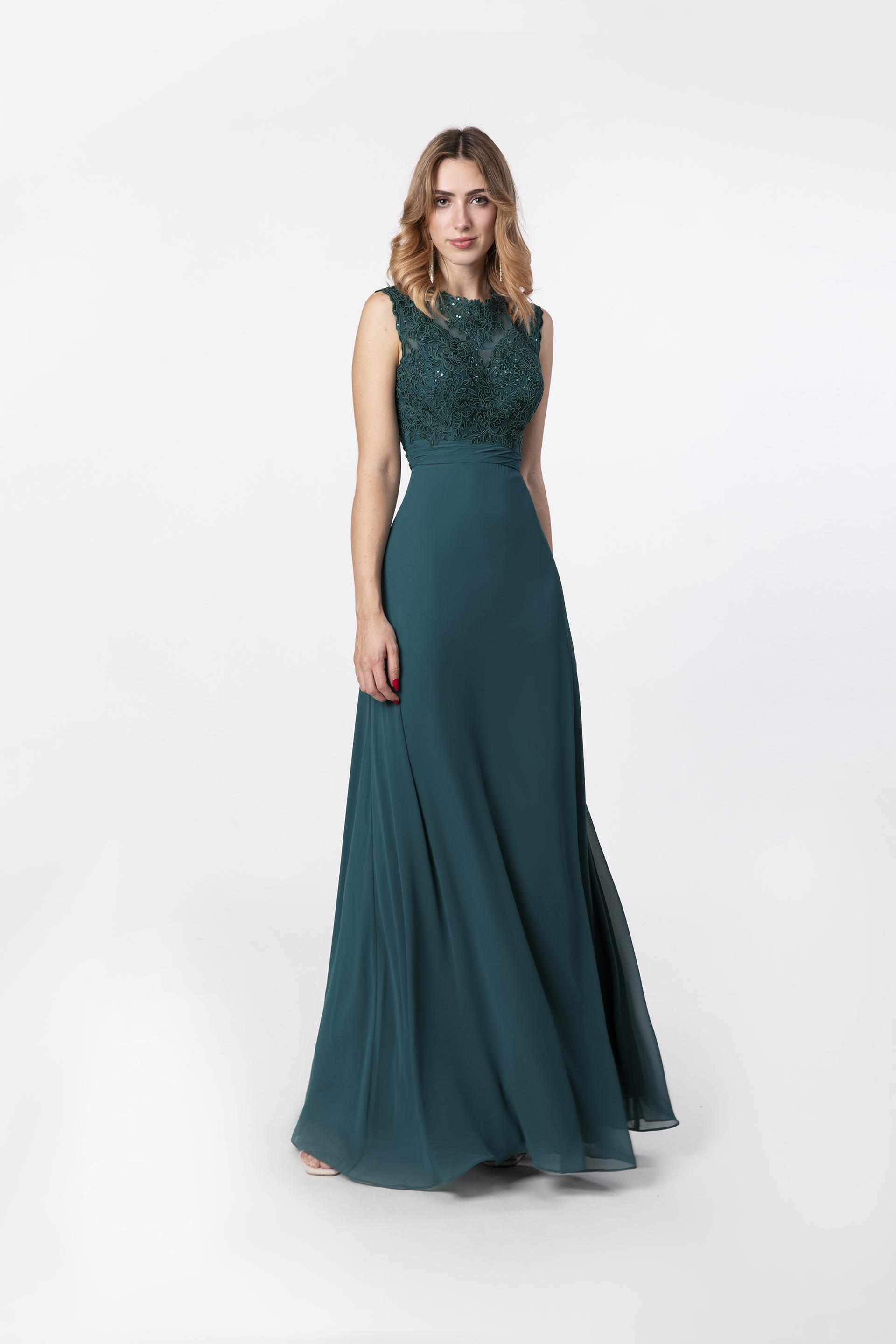 Vestidos de fiesta Mujer Deep green Promulias TAKO 2225 #c Efashion Paris