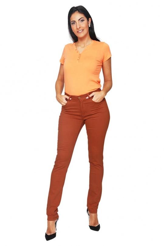 Pantalons Femme Rouille S'QUISE LAURA - P9038 Efashion Paris