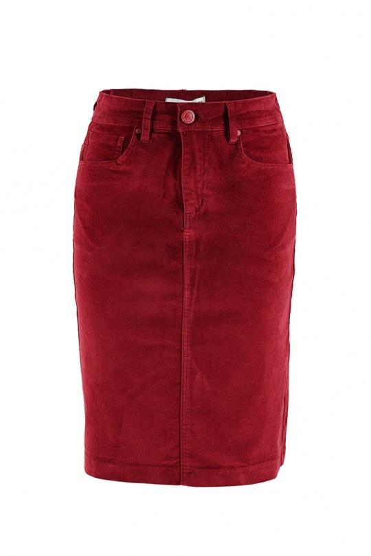 Faldas Mujer Burgundy S'QUISE ENERGIE - J9203 Efashion Paris