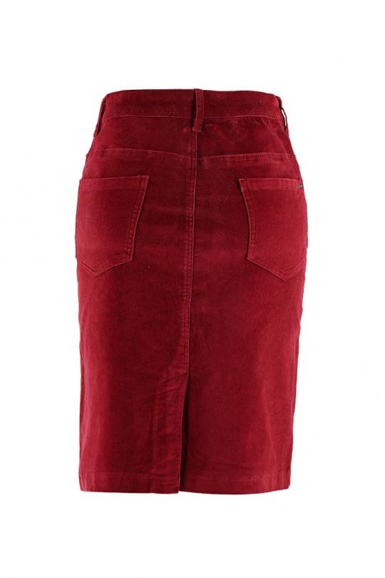 Faldas Mujer Burgundy S'QUISE ENERGIE - J9203 Efashion Paris