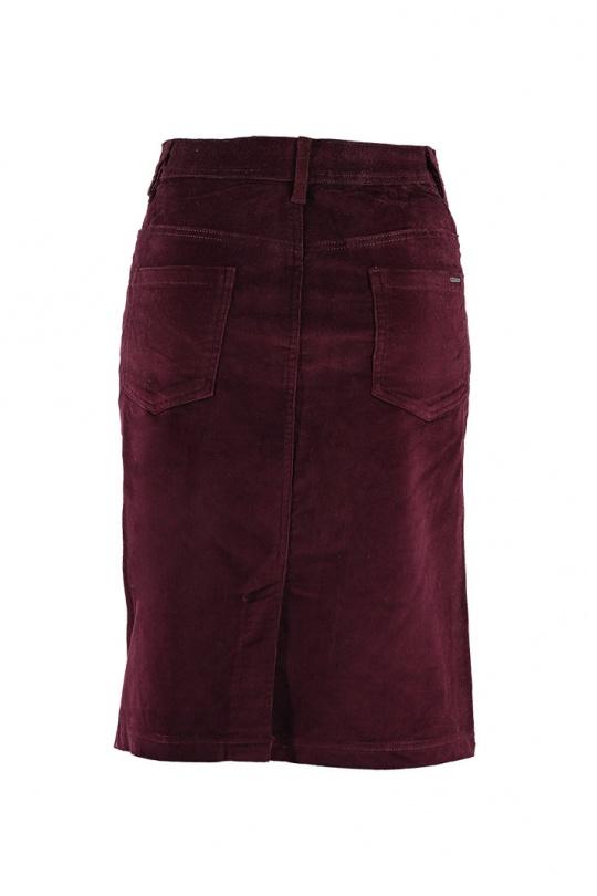 Faldas Mujer Burgundy S'QUISE ENERGIE - J9203 Efashion Paris
