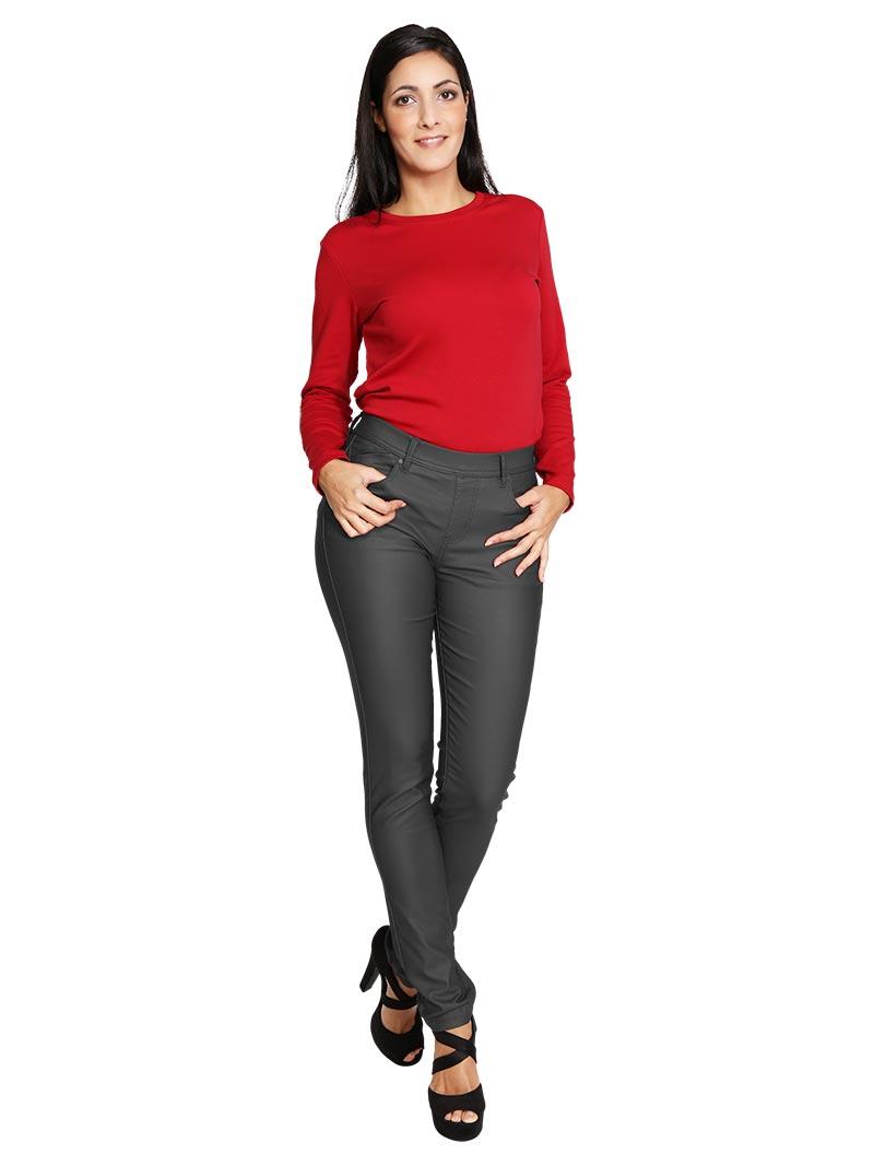 Pantalones Mujer Grey S'QUISE JASMINE - P9041 #c Efashion Paris