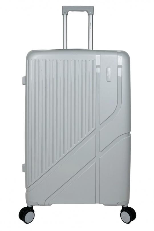 Luggages Bags Silver Helios Bagages FLIGHT, LOT DE 3 VALISES EN POLYPROPYLÈNE. (HLS-63) S Efashion Paris