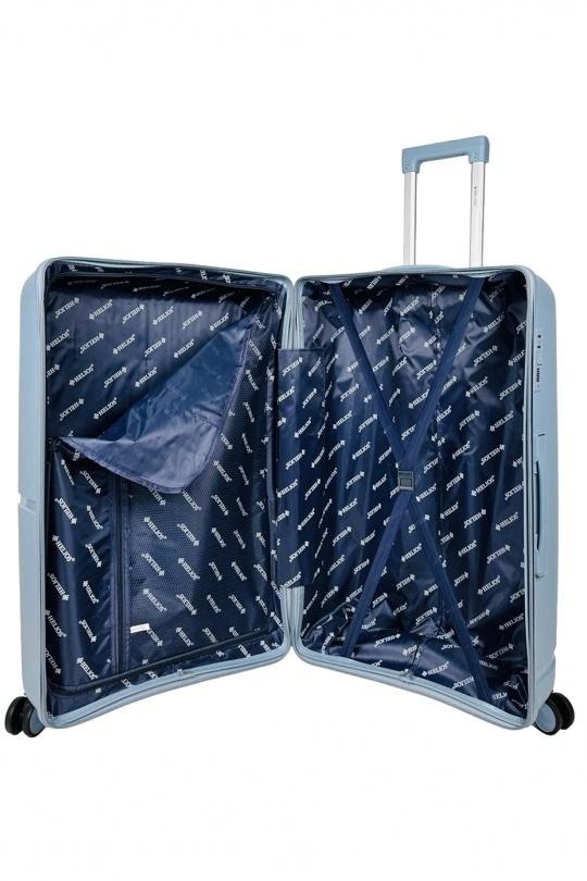 Luggages Bags Pastel blue Helios Bagages FLIGHT, LOT DE 3 VALISES EN POLYPROPYLÈNE. (HLS-63) B Efashion Paris