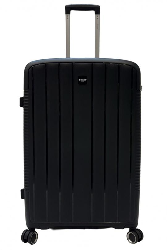 Luggages Bags Black Helios Bagages DUTY, LOT DE 3 VALISES EN POLYPROPYLÈNE (801) NOIR Efashion Paris