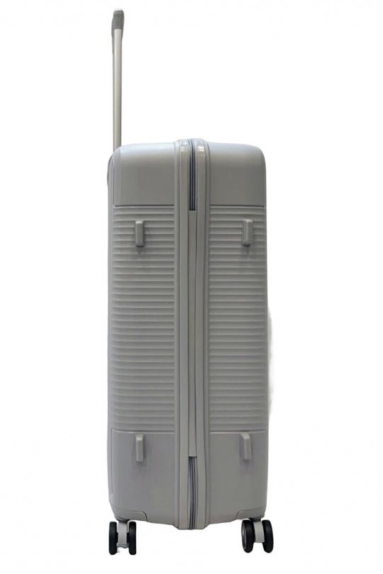 Luggages Bags Light-grey Helios Bagages DUTY, LOT DE 3 VALISES EN POLYPROPYLÈNE (801) GRIS Efashion Paris