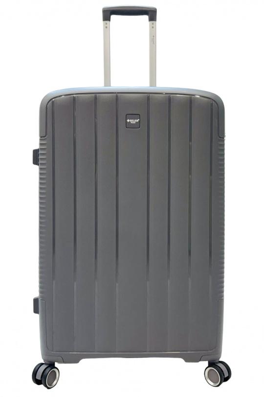 Luggages Bags Dark grey Helios Bagages DUTY, LOT DE 3 VALISES EN POLYPROPYLÈNE (801) GRIS FONCÉ Efashion Paris