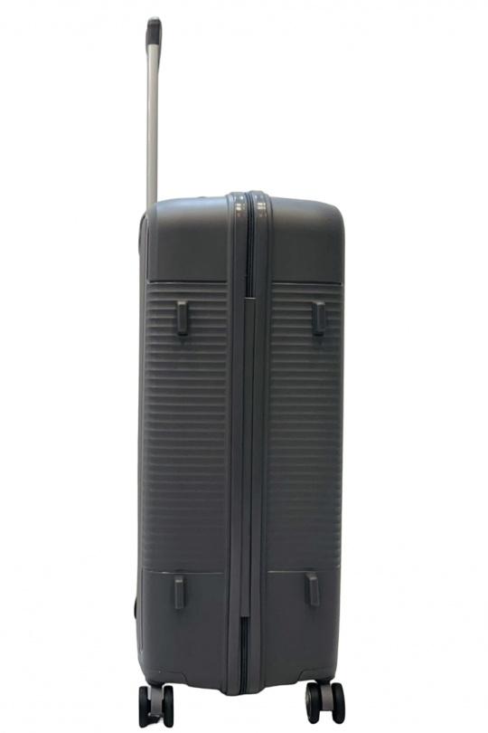 Luggages Bags Dark grey Helios Bagages DUTY, LOT DE 3 VALISES EN POLYPROPYLÈNE (801) GRIS FONCÉ Efashion Paris