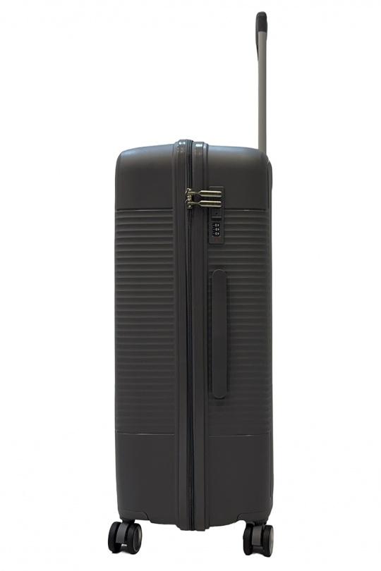 Luggages Bags Dark grey Helios Bagages DUTY, LOT DE 3 VALISES EN POLYPROPYLÈNE (801) GRIS FONCÉ Efashion Paris