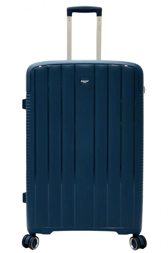 Luggages Bags Marine blue Helios Bagages DUTY, LOT DE 3 VALISES EN POLYPROPYLÈNE (801) BLEU Efashion Paris