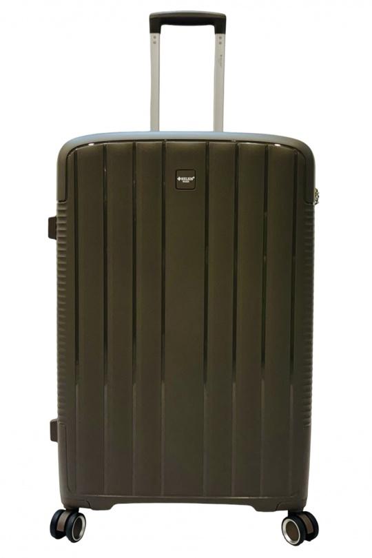 Luggages Bags Coffee Helios Bagages DUTY, LOT DE 3 VALISES EN POLYPROPYLÈNE (801) CAFÉ Efashion Paris