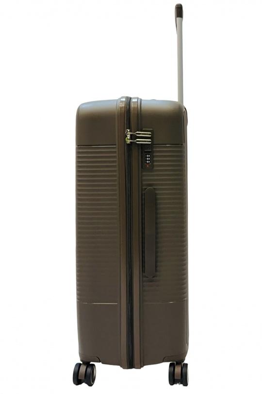 Luggages Bags Coffee Helios Bagages DUTY, LOT DE 3 VALISES EN POLYPROPYLÈNE (801) CAFÉ Efashion Paris