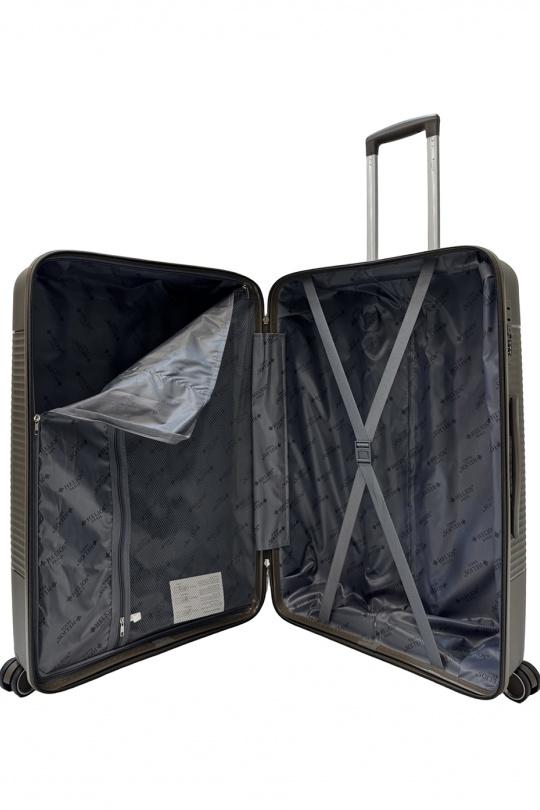 Luggages Bags Coffee Helios Bagages DUTY, LOT DE 3 VALISES EN POLYPROPYLÈNE (801) CAFÉ Efashion Paris