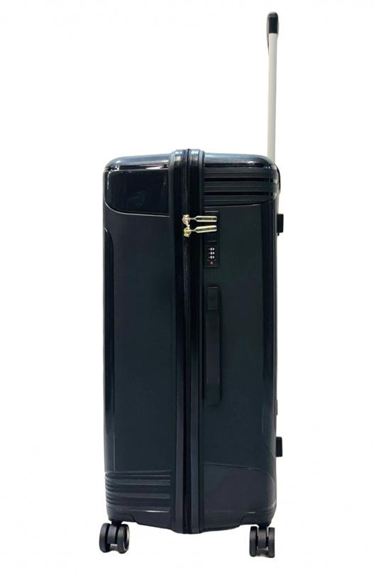 Luggages Bags Black Helios Bagages TRUNKY, LOT DE 3 VALISES RECTANGULAIRE EN POLYPROPYLÈNE (799) NOIR Efashion Paris