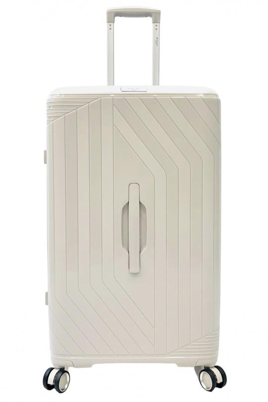 Luggages Bags Beige Helios Bagages TRUNKY, LOT DE 3 VALISES RECTANGULAIRE EN POLYPROPYLÈNE (799) BEIGE Efashion Paris