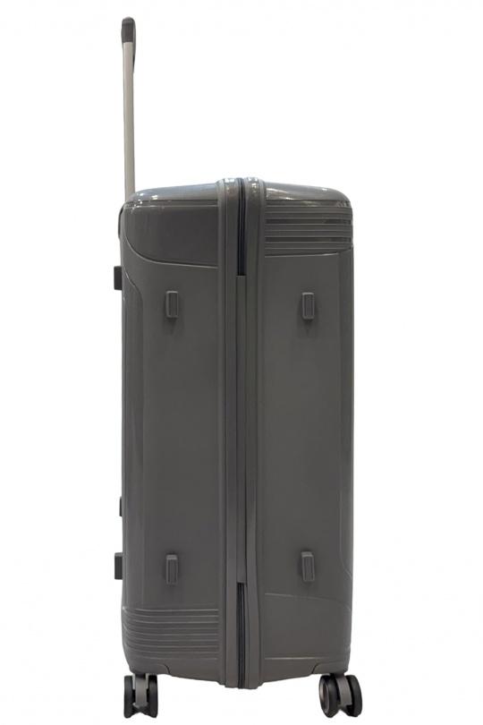 Luggages Bags Dark grey Helios Bagages TRUNKY, LOT DE 3 VALISES RECTANGULAIRE EN POLYPROPYLÈNE (799) GRIS FONCÉ Efashion Paris