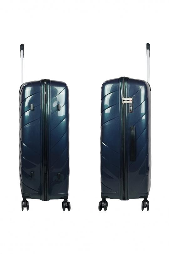 Luggages Bags Black Helios Bagages SHINE, LOT DE 4 VALISES EN POLYPROPYLÈNE IRIDISCENT. (HLS-08) N Efashion Paris