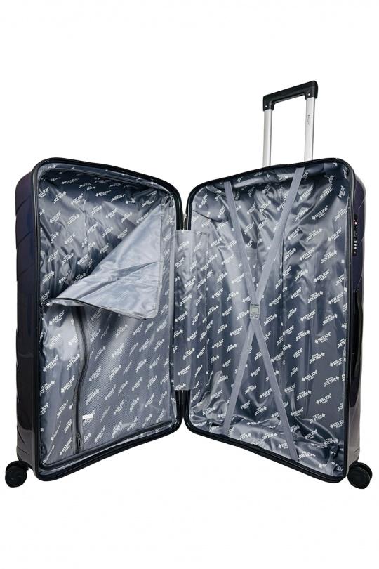 Luggages Bags Black Helios Bagages SHINE, LOT DE 4 VALISES EN POLYPROPYLÈNE IRIDISCENT. (HLS-08) N Efashion Paris