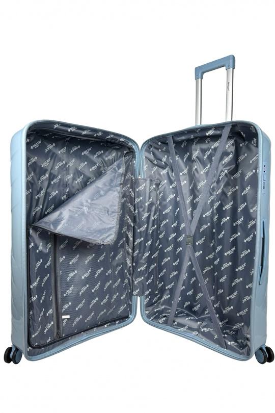 Luggages Bags Crystal blue Helios Bagages SHINE, LOT DE 4 VALISES EN POLYPROPYLÈNE IRIDISCENT. (HLS-08) B Efashion Paris