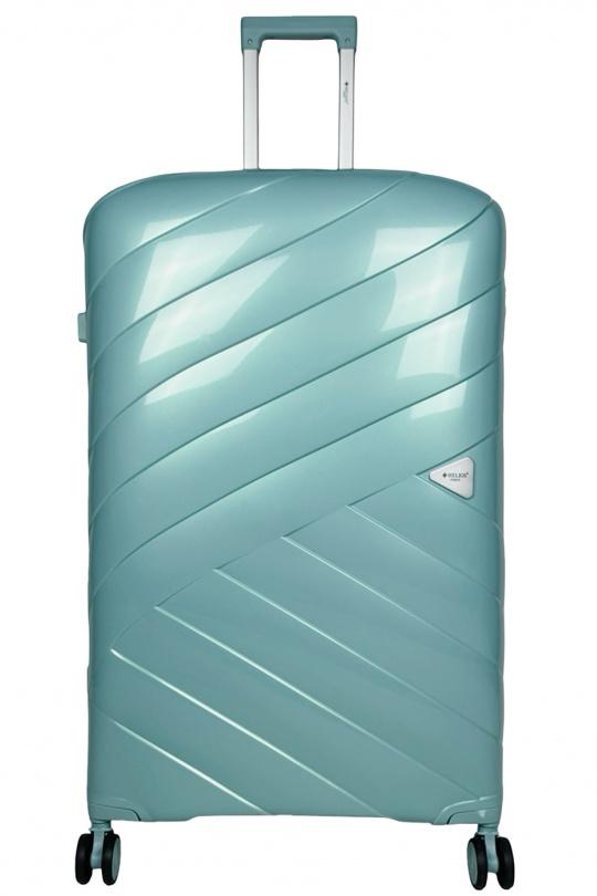 Luggages Bags Menthol/Green Helios Bagages SHINE, LOT DE 4 VALISES EN POLYPROPYLÈNE IRIDISCENT. (HLS-08) M Efashion Paris