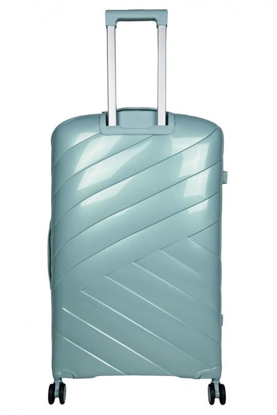 Luggages Bags Menthol/Green Helios Bagages SHINE, LOT DE 4 VALISES EN POLYPROPYLÈNE IRIDISCENT. (HLS-08) M Efashion Paris