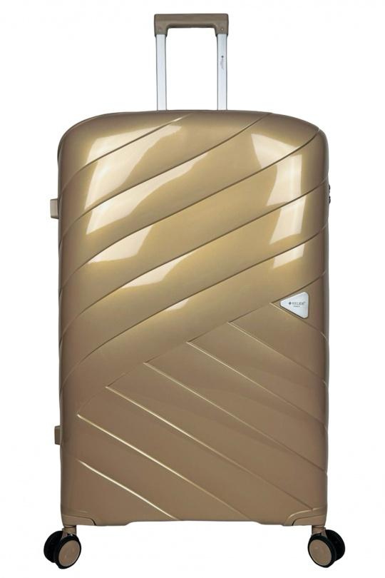 Luggages Bags Gold Helios Bagages SHINE, LOT DE 4 VALISES EN POLYPROPYLÈNE IRIDISCENT. (HLS-08) G Efashion Paris