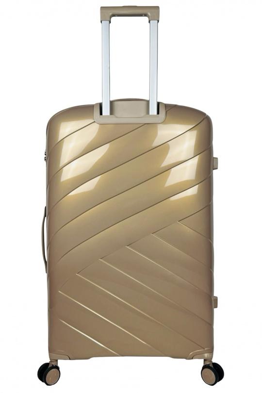 Luggages Bags Gold Helios Bagages SHINE, LOT DE 4 VALISES EN POLYPROPYLÈNE IRIDISCENT. (HLS-08) G Efashion Paris