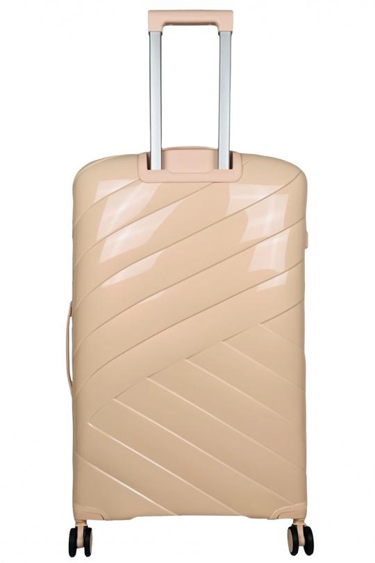 Luggages Bags Salmon Helios Bagages SHINE, LOT DE 4 VALISES EN POLYPROPYLÈNE IRIDISCENT. (HLS-08) RG Efashion Paris