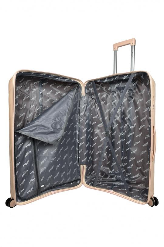 Luggages Bags Salmon Helios Bagages SHINE, LOT DE 4 VALISES EN POLYPROPYLÈNE IRIDISCENT. (HLS-08) RG Efashion Paris