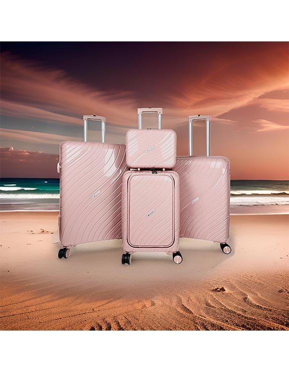 Valigie Borse Candy pink Helios Bagages SOLARIS, LOT DE 3 VALISES AVEC POCHE ORDINATEUR ET VANITY EN PP. (HLS-356) (LT) #c Efashion Paris