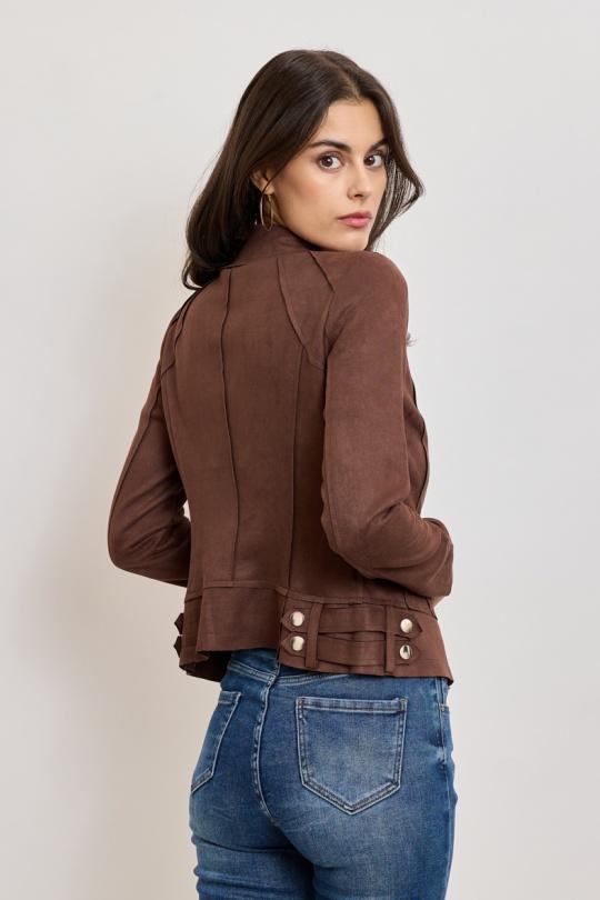 Vestes  Femme Prune H.F 1802 Efashion Paris