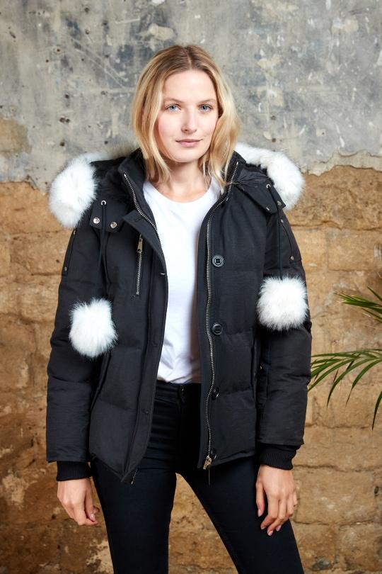 Doudounes Femme Noir H.F 88727 Efashion Paris