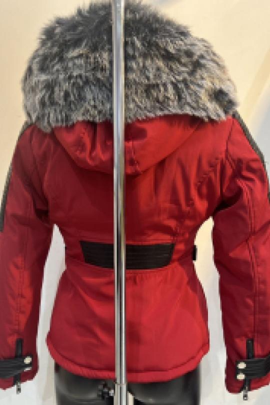 Doudounes Femme Noir/rouge H.F 10717 Efashion Paris