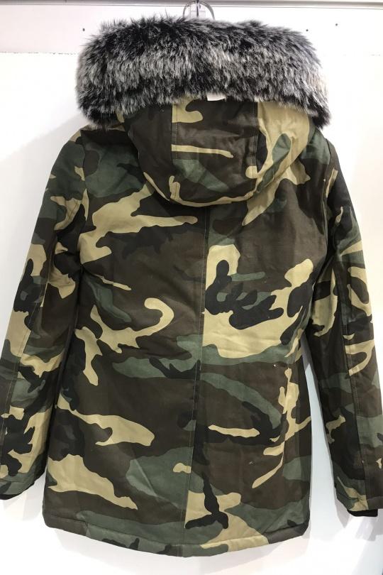 Doudounes Femme Kaki H.F 10801 Efashion Paris