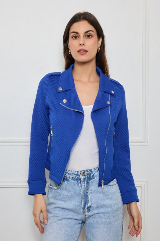 Chaquetas Mujer King blue H.F 1504-1 Efashion Paris