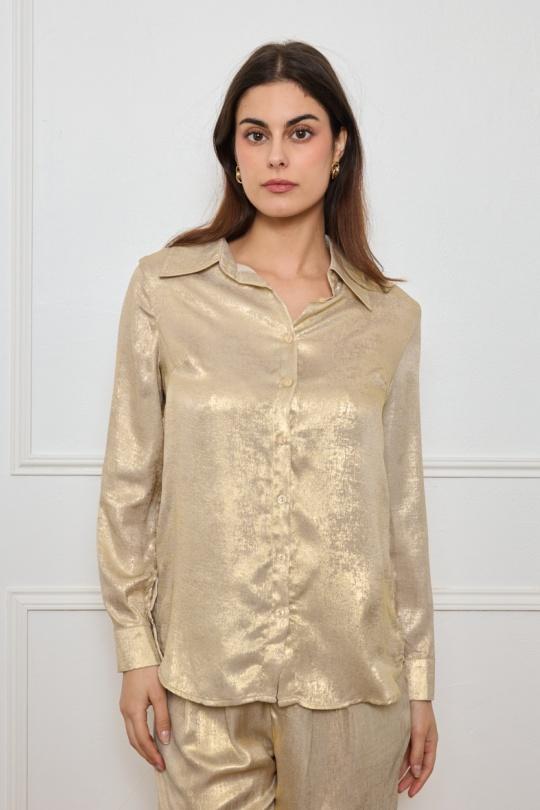 Chemises Femme Doré H.F 6404 Efashion Paris