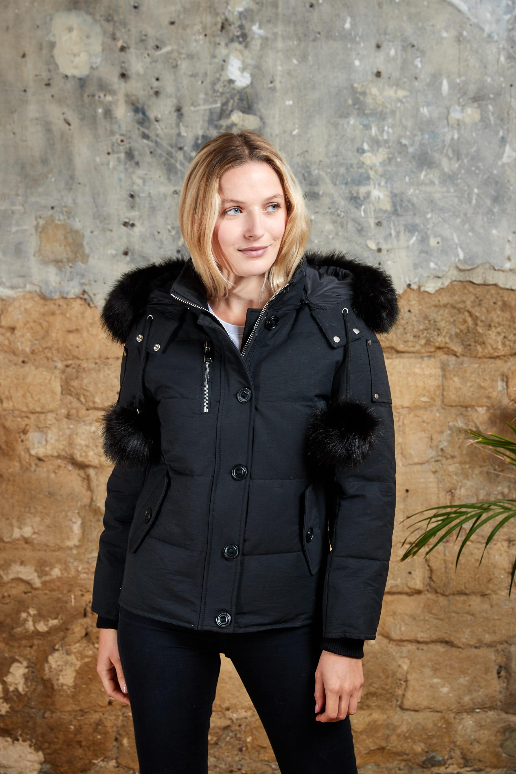 Doudounes Femme Noir H.F 88727 #c Efashion Paris